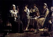 unknow artist peasant family oil painting reproduction